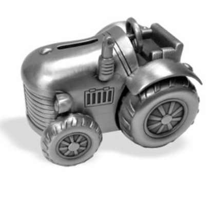 Billede af Nordahl Andersen Sparebøsse traktor fortinnet