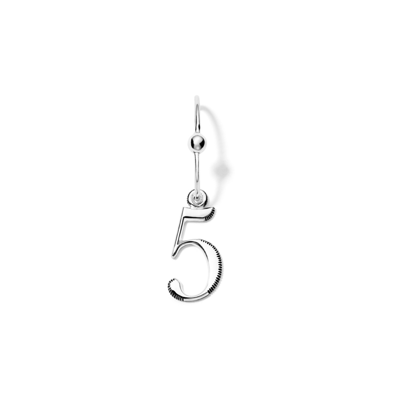 Line & Jo Miss P5 Large antique oval number collection sølv | Pind J ...