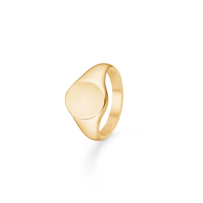 Billede af *Mads Z "Signet" ring 8 kt. oval str. 56