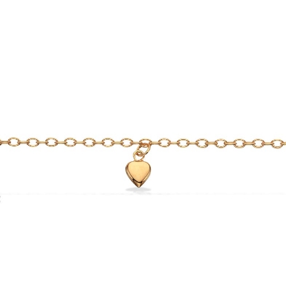 Billede af Børnearmbånd hjerte 16 cm. 8 kt.