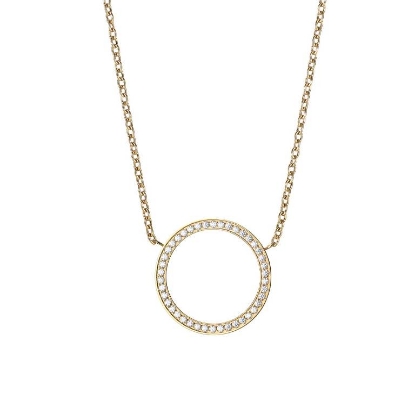 Billede af Bering Arctic Symphony halskæde forgyldt stål m. cz (45cm)