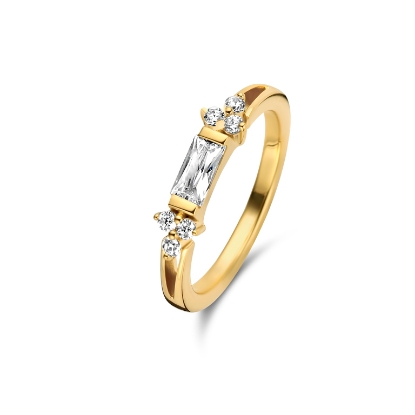 Billede af *Spirit Icons Candy ring sølv forgyldt med synt. zirkonia str. 54