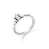 Billede af Mads Z 14 kt. hvidguld ring "Crown" m. 0,24ct. W.SI str 56