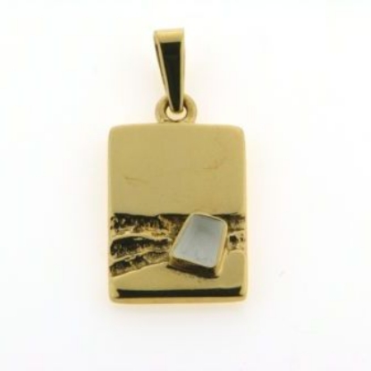 Billede af Tand vedhæng  m. patz øsken 14 kt.