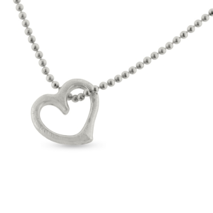 Billede af Vedhæng hjerte (åbent) 925s. 