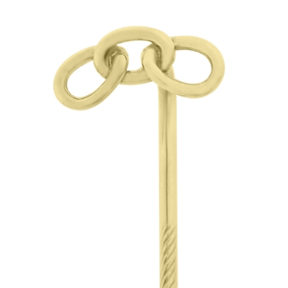 Billede af Loge stiknål str. STOR, 12,5 mm. 8 og 14 kt. + med forgyldt nål