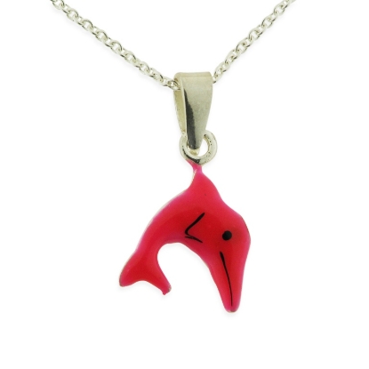 Billede af Bella & Valdemar by Pind halskæde med delfin sølv 