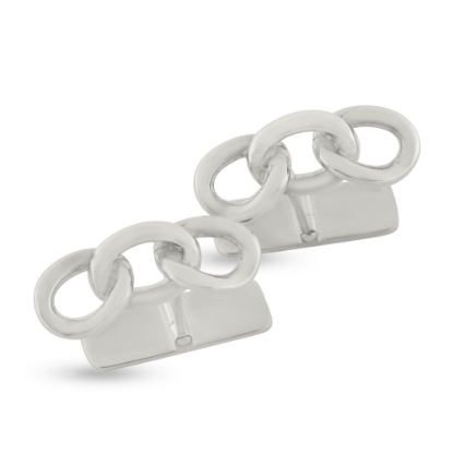 Billede af Loge manchetknapper, bred. 22,5 mm., 925 s. sølv