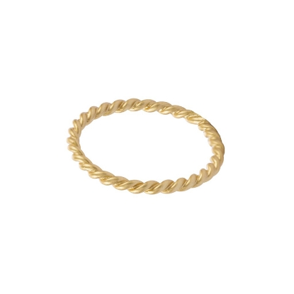 Billede af *WiOGA Carla ring sølv forgyldt (str. 50-58)