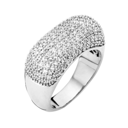 Billede af *Spirit Icons ring GALLA sølv cz str. 54*