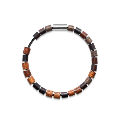 Billede af Mads Z Black Sun sølv armbånd "Special K"