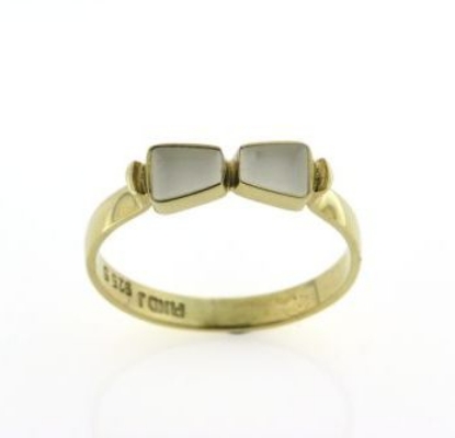 Billede af Tandring 2 tand (gl. ring bruges) 8 kt