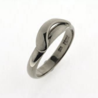 Billede af Ring m. pynt, brill. 0,03 w/vs.14 kt.hvg