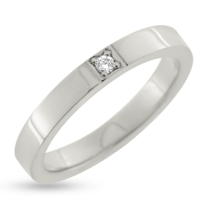 Billede af Alliancering brillant 0,03 w/vs. 14 kt. hvg.