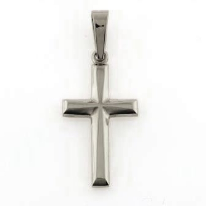 Billede af Vedhæng Kors, med facetter 925 s. 