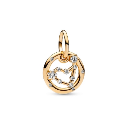 Billede af Pandora Zodiac Capricorn charm forgyldt metalblanding m. cz (Stenbuk)