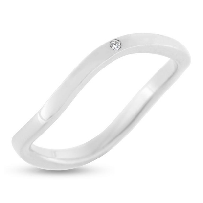 Billede af Collector inderring i sølv m. 0,02ct w/si brillant