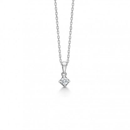 Billede af Mads Z "Crown" vedhæng 14 kt. hvidguld m. 0,09ct. W.SI