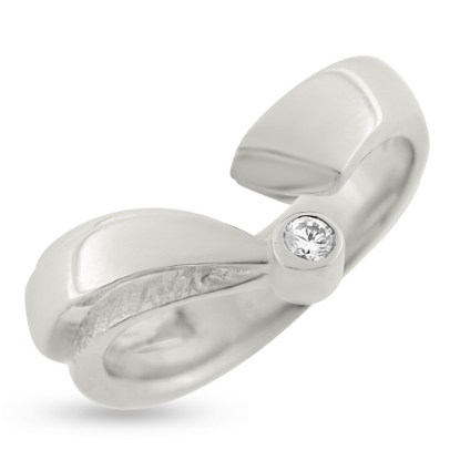 Billede af Ring brillant 0,08 w/vs.14 kt. hvidguld