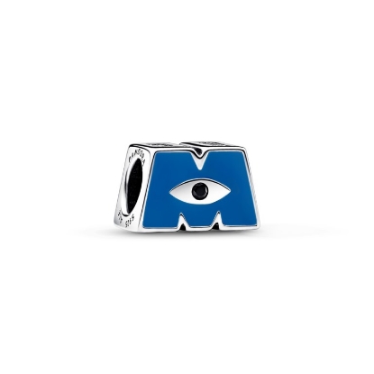 Billede af *Pandora DISNEY PIXAR Monsters, Inc. Logo charm sølv m. emalje