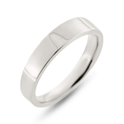 Billede af Ring firkantet profil (str. 60-69) (konisk forløb) 14 kt. hvg.