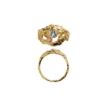 Billede af *STINE A ring My Love Rock m. blå og pink sten sølv forgyldt (str. 50)
