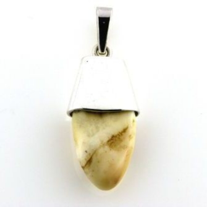 Billede af Tand vedh., grandel el. kindtand, m. patz øsken 925 s.