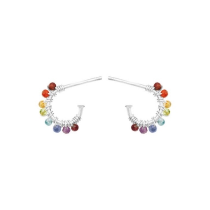 Billede af Susanne Friis Bjørner Creol sølv med mix af ædelsten