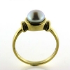 Billede af Ring m. fwp. button 14 kt
