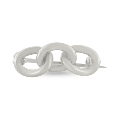 Billede af Odd Fellow loge  broche, lg. 20,5 mm. 14 kt. hvg.