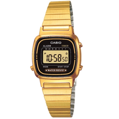 Billede af CASIO CLASSIC GOLD/BLACK LA670WEGA-1EF (3191)