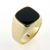 Billede af Ring, herrering med onyx sten,14 kt.