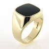 Billede af Ring, herrering med onyx sten,14 kt.