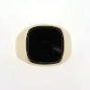 Billede af Ring, herrering med onyx sten,14 kt.