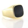 Billede af Ring, herrering med onyx sten,14 kt.