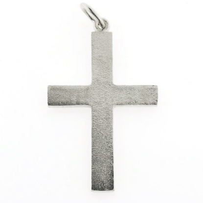 Billede af Vedhæng Kors (pladekors) hj. 45 mm. br. 30 mm. 14 kt. hvg.