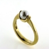 Billede af Ring perle, svp. 14 kt. facon 5,2 gr. (prisen er excl. guld)