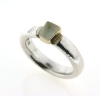 Billede af Tand ring 925 s. med 14 kt. fatning