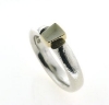 Billede af Tand ring 925 s. med 14 kt. fatning