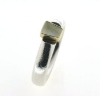 Billede af Tand ring 925 s. med 14 kt. fatning