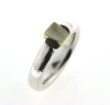 Billede af Tand ring 925 s. med 14 kt. fatning