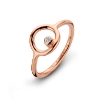Billede af Spirit Icons Infinity ring sølv rosaforgyldt cz str. 52