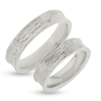 Billede af Vielses & Forlovelses ringe, hulkilet br.5,0 mm. 925 s.