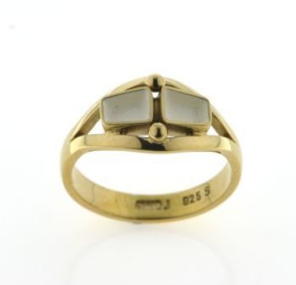 Billede af Tandring 2 tand (incl.ny ring ) 14 kt