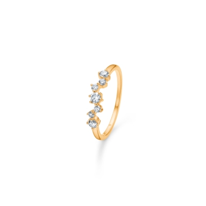 Billede af Mads Z "Gemma" ring 14 kt. guld m. diamanter (str. 50-60)