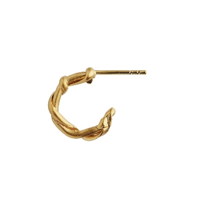 Billede af *STINE A ørestik Boucle Creol sølv forgyldt (1stk)