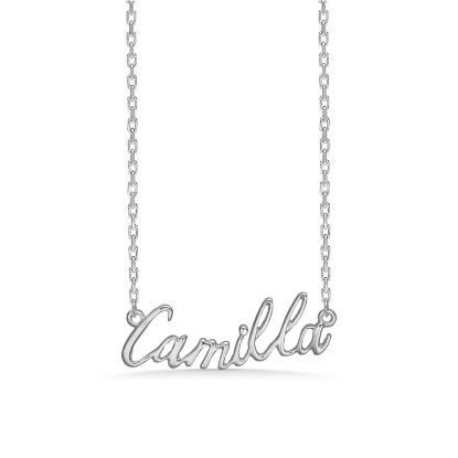 Billede af Studio Z "Name Tag - CAMILLA" halskæde sølv (40-45 cm)