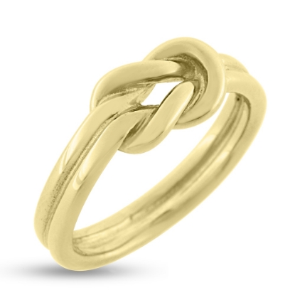 Billede af Ring, råbåndsknob guld Priser FRA