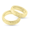 Billede af Vielses & Forlovelses ringe, bred. 6,0 mm. tk. 2,6 mm. 14 kt. facon + 38,4 gr. (prisen er excl. guld)