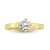 Billede af Ring m. 4 grab. fatn. syn sten, 4,5 mm. 8 kt.